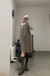 BORIS BIDJAN SABERI Patchwork T-Shirt LS1.2 RF F035+FTJ 00001 Carbon Grey